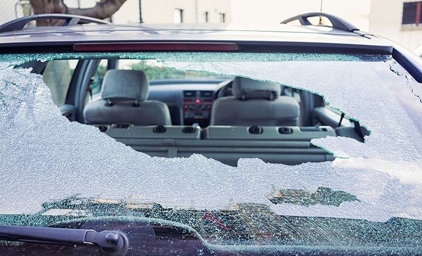 broken back glass